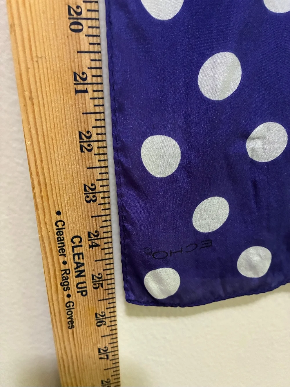 Echo Purple and White Polka Dot Silk Scarf Pink Floral  Black Stripes